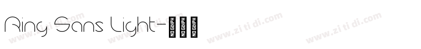 Ring Sans Light字体转换